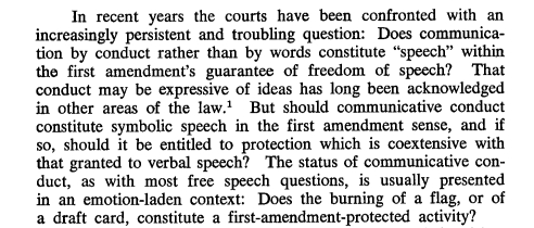 Flag symbolic speech