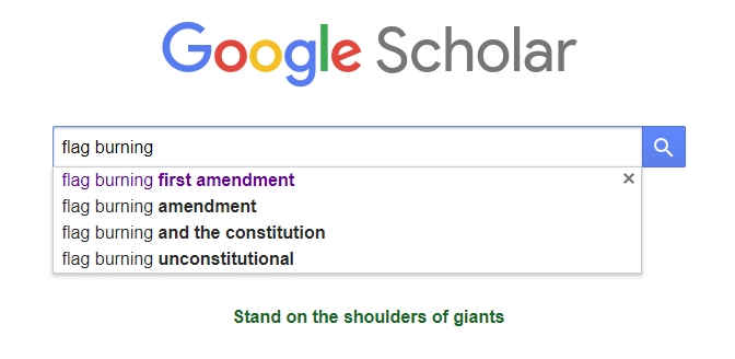 Google Flag Burning